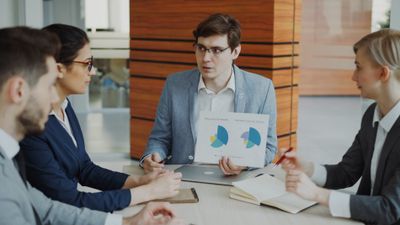Business strategy meeting